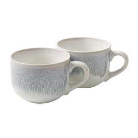 Cravings By Chrissy Teigen 2 Piece 19.5 Ounce Stoneware Mug Set in Blue