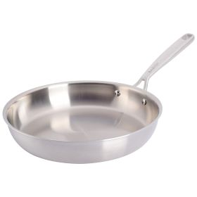 Babish 10 Inch Stainless Steel Tri-Ply Double Riveted Fry Pan in Silver