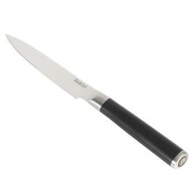 Babish 5 Inch High-Carbon Stainless Steel Full Tang Utility Knife in Black