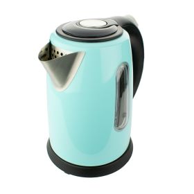 Brentwood 1 Liter Stainless Steel Cordless Electric Kettle in Blue