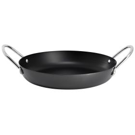 Oster Smithfire 11 Inch Nonstick Carbon Steel Paella Pan in Dark Gray